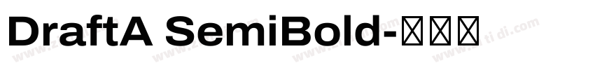DraftA SemiBold字体转换
